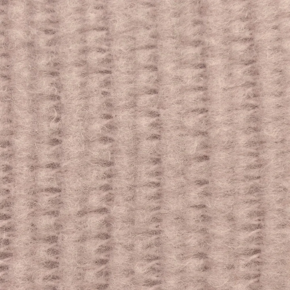 Vtg Baby Pink Thermal Waffle Knit Blanket Satin Trim Edge Full Queen 82x84 - Picture 5 of 8
